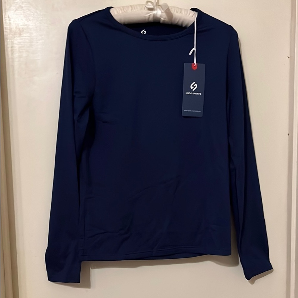 Women’s XXL Navy HODO sports Long Sleeved athletic Top - Picture 1 of 4